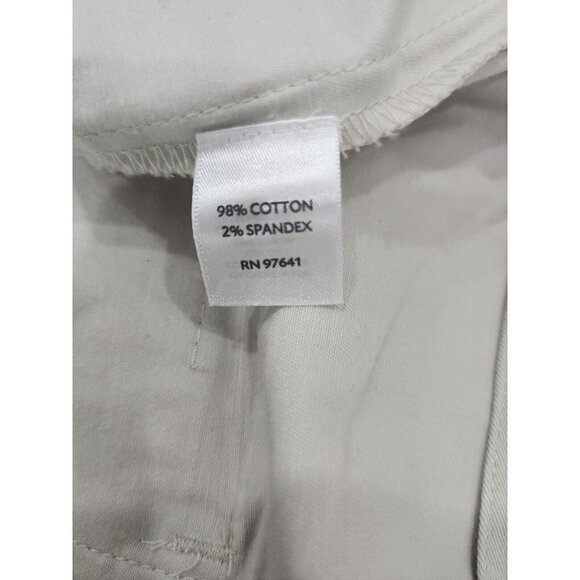 J. Jill mini skirt Cotton and Spandex Khaki Mini Straight Skirt Side Zip 8 - Picture 8 of 9